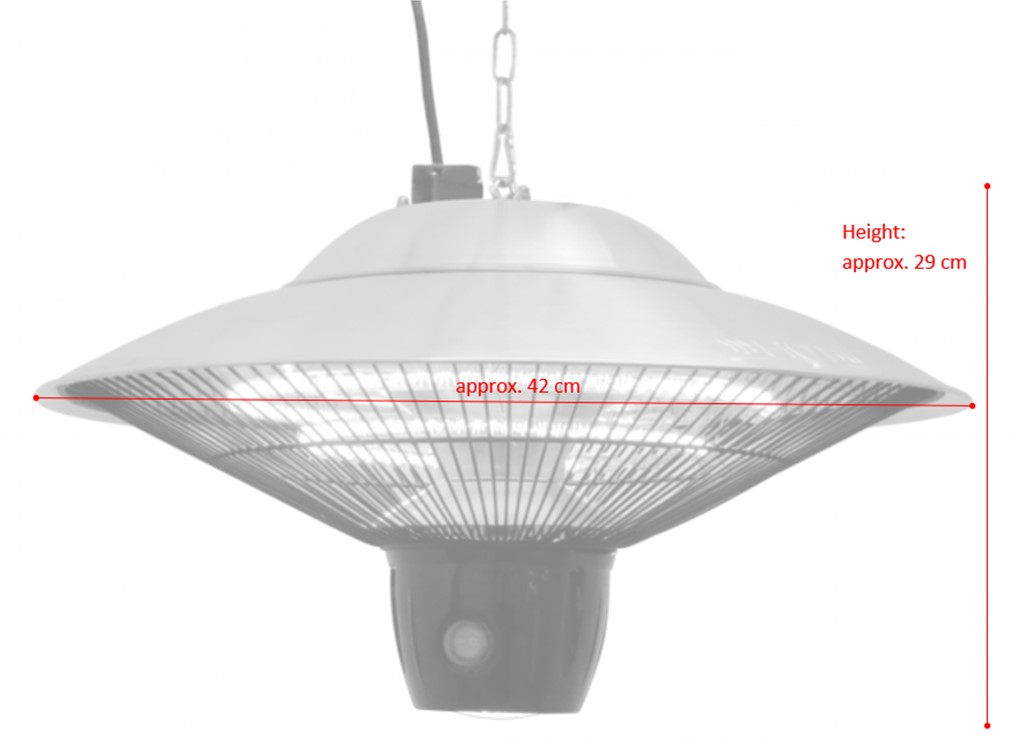 Elektrische Terrassenlampe ATLAS Inkl. Fernbedienung