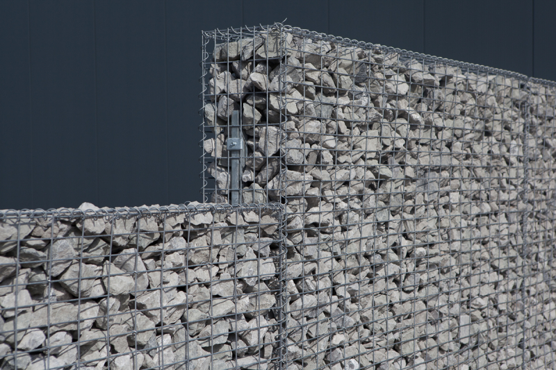 4 Stück Gabione 200x150x30 cm Steinkorb Mauer Sichtschutz Gabion = 8 m