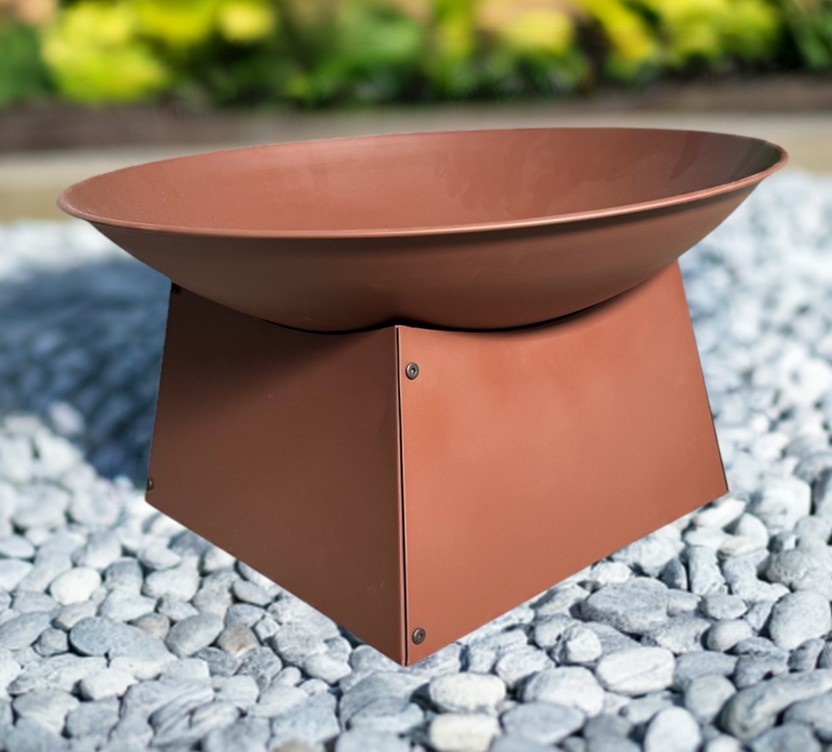Feuerstelle Pueblo 57x33cm Garten Rostoptik Terrasse Ofen Grill Feuerschale Feuerkorb