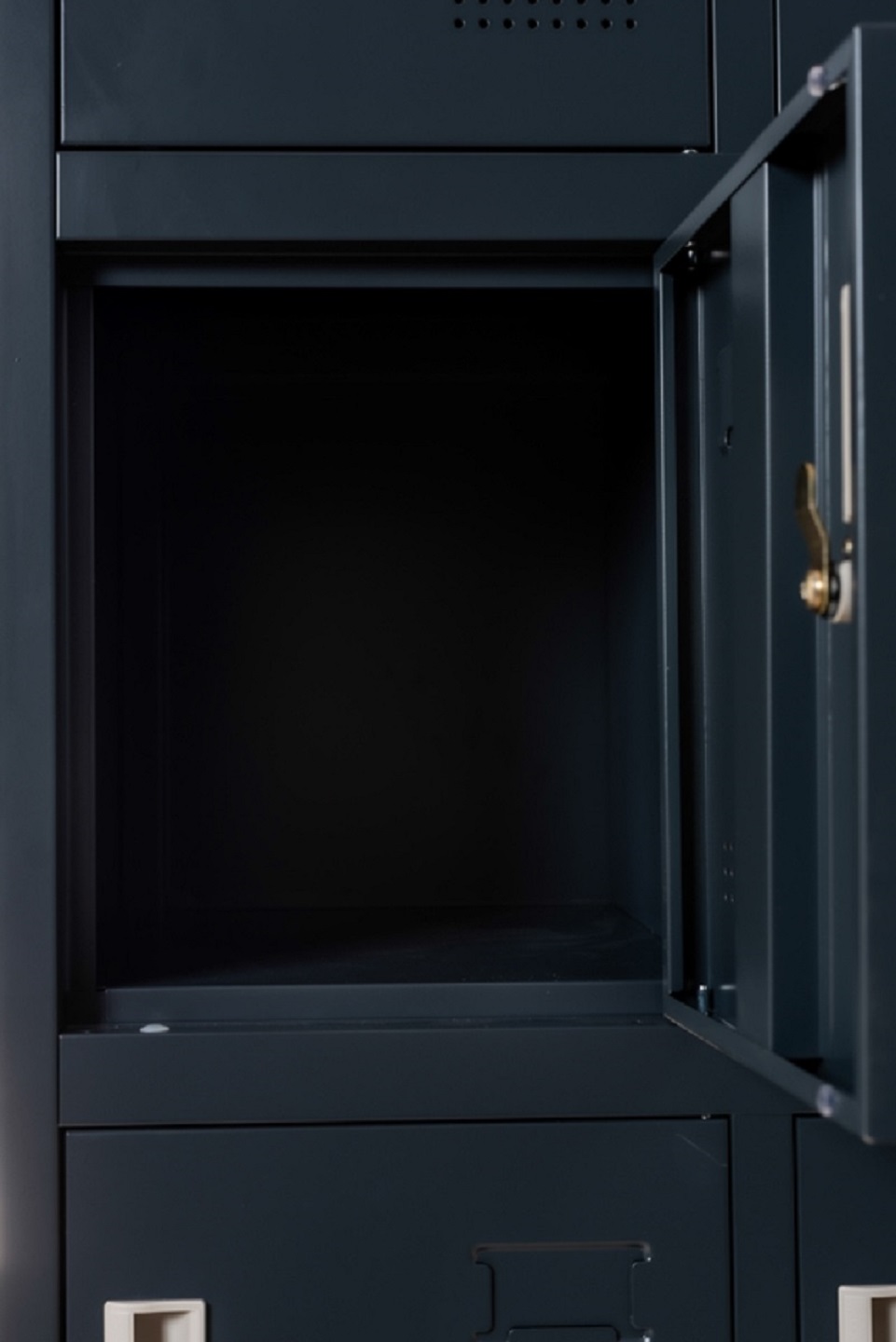 Steel Office-Cabinet BUDAPEST locker 1door dark grey