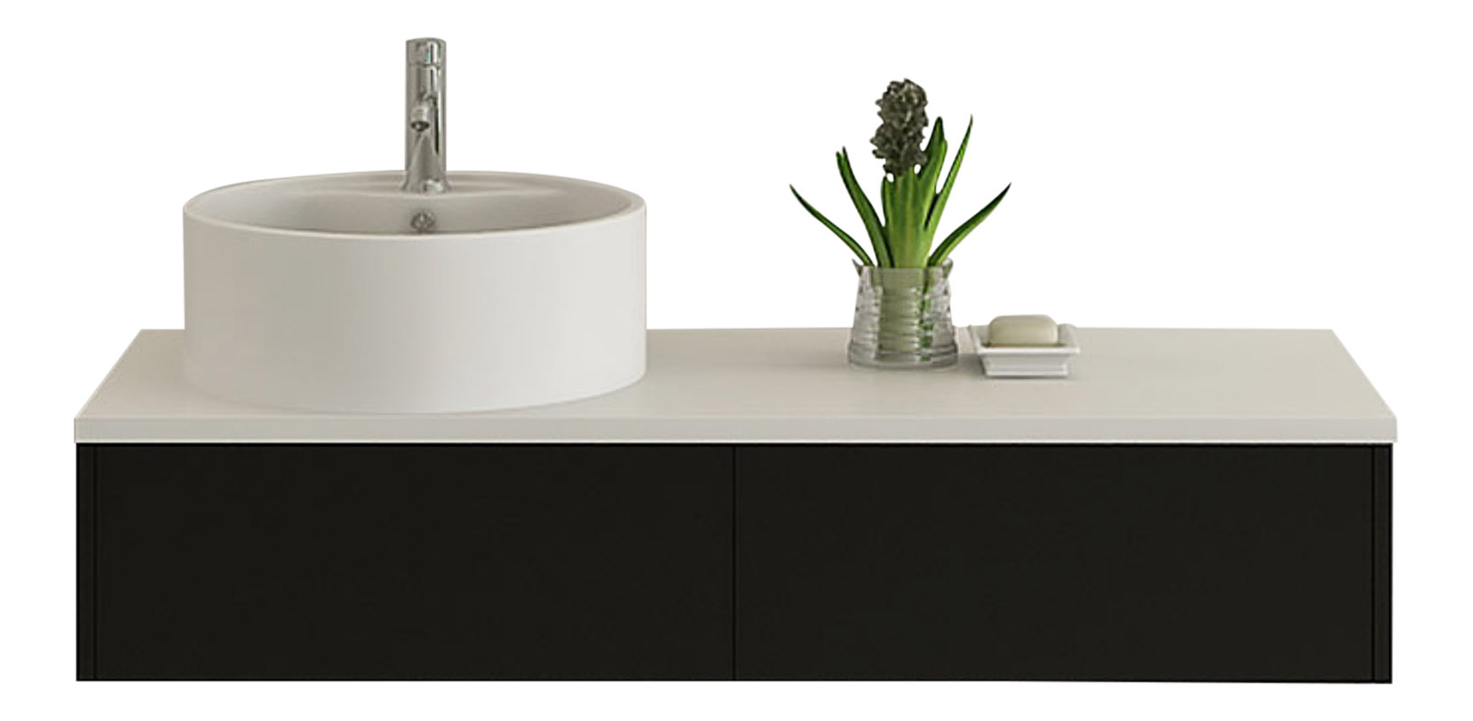 Bath furniture Biel black