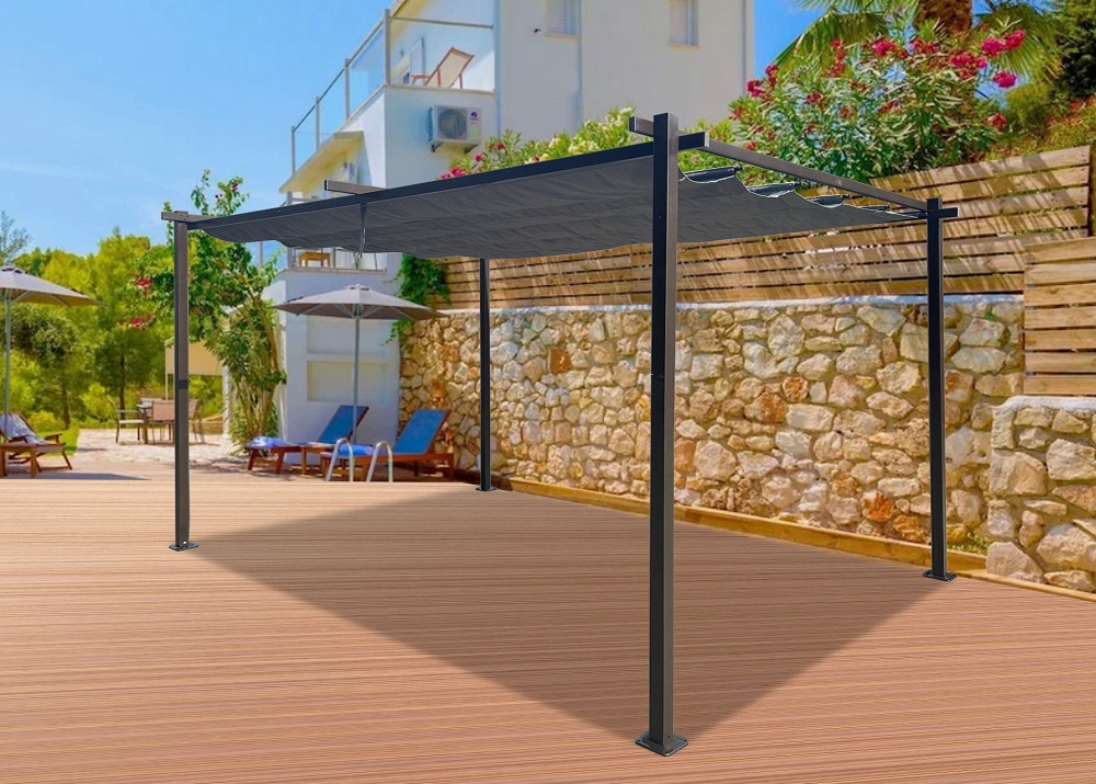 Jet-Line Pavillon Gazebo Luxor 3 x 4 m anthracite anthracite