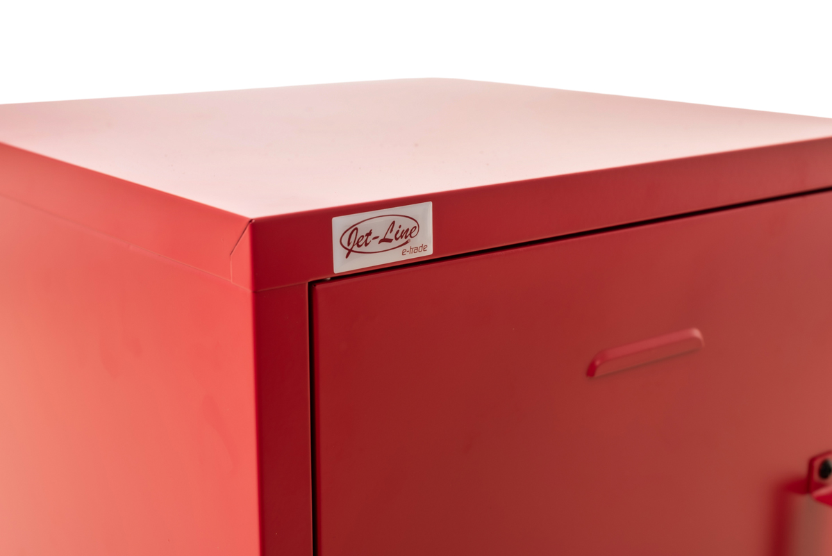 Steel Office-Cabinet MINSKOW locker 1door red