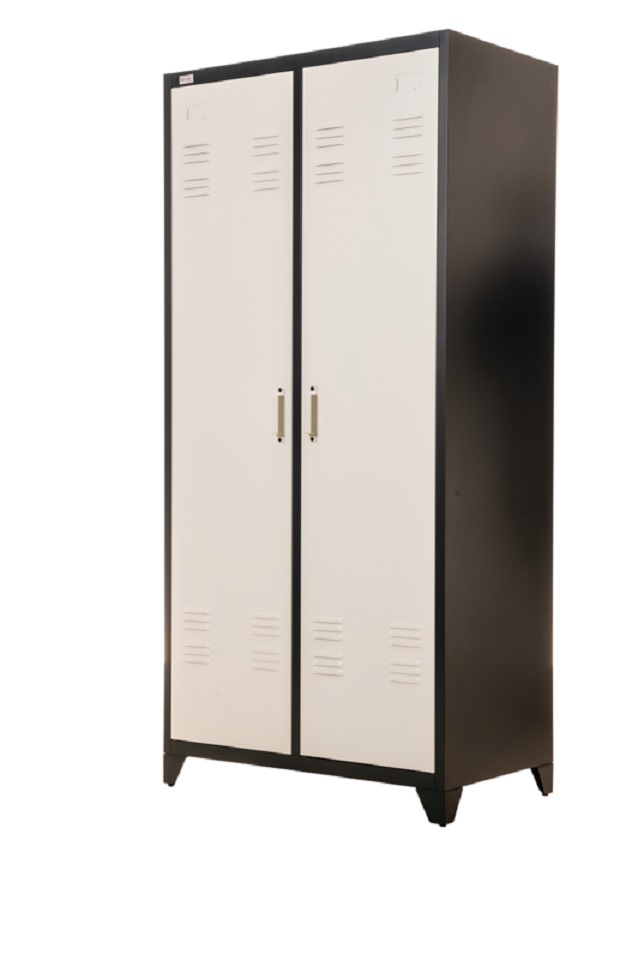 Steel Office-Cabinet ODESSA anthracite/dark-gray-white locker