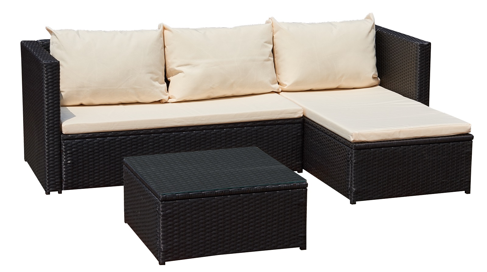 Garden furniture Bergen III black beige