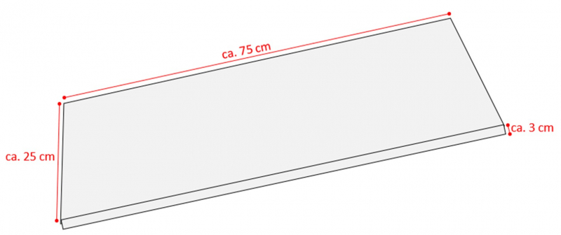 5 Stück Stufenmatte Scala schwarz Jet-Line