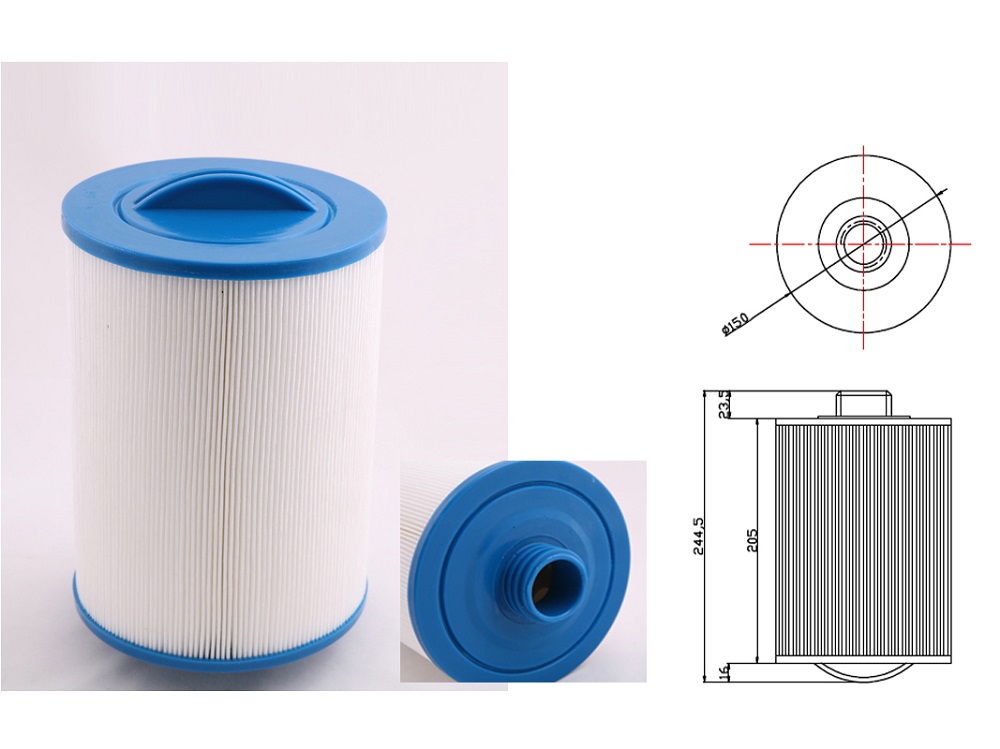 Wasserfilter für Aussenwhirlpool Spa VILLA SALOME und VILLA FELICIA Wasserreinigung
