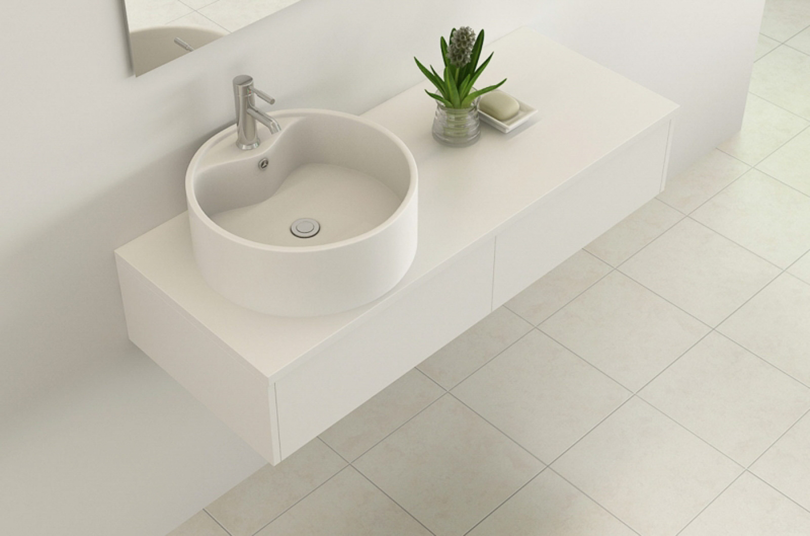 Bath furniture Biel white