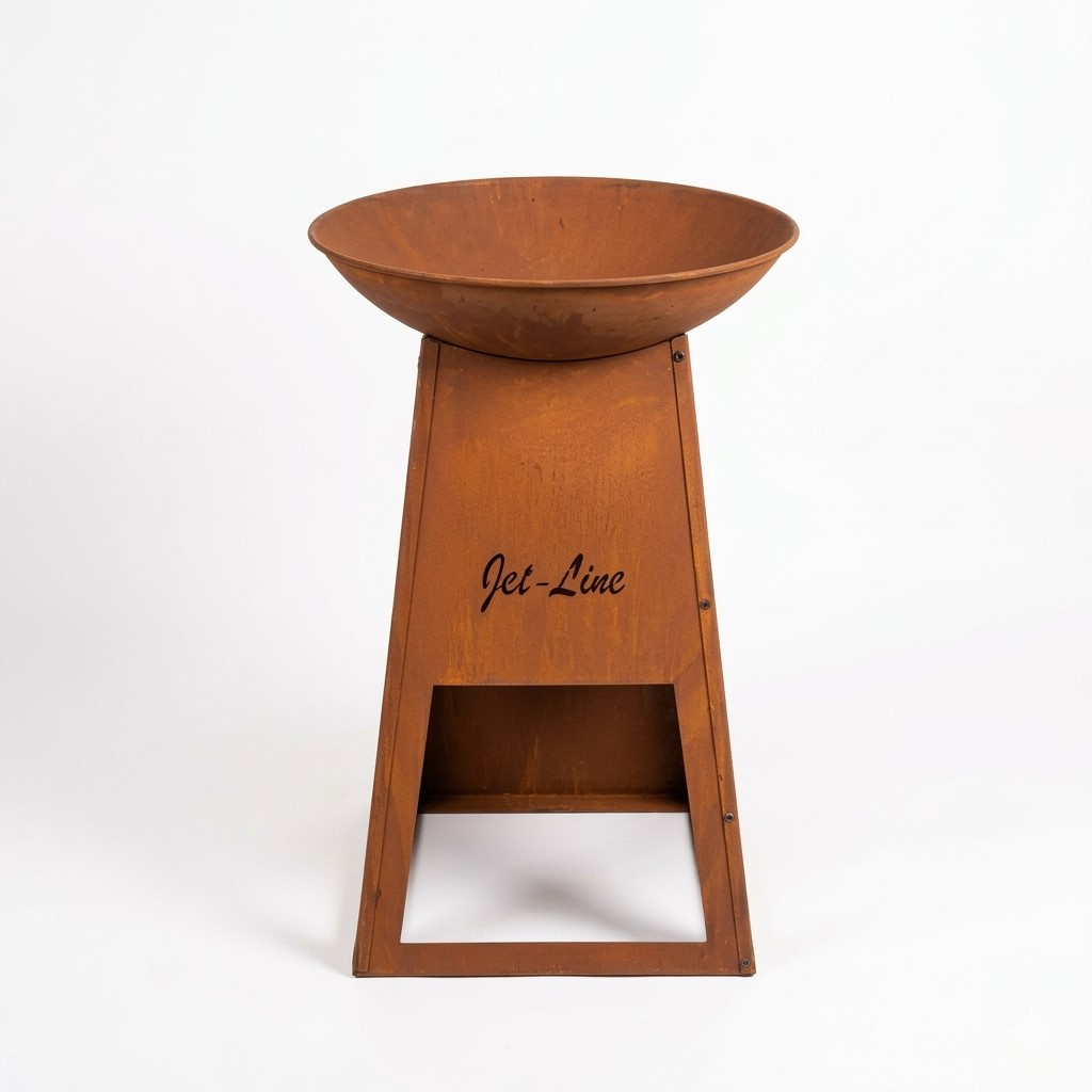 Feuerschale Bahrain in Rostoptik112 x  62 cm Garten Grill Outdoor Feuerstelle Feuerkorb