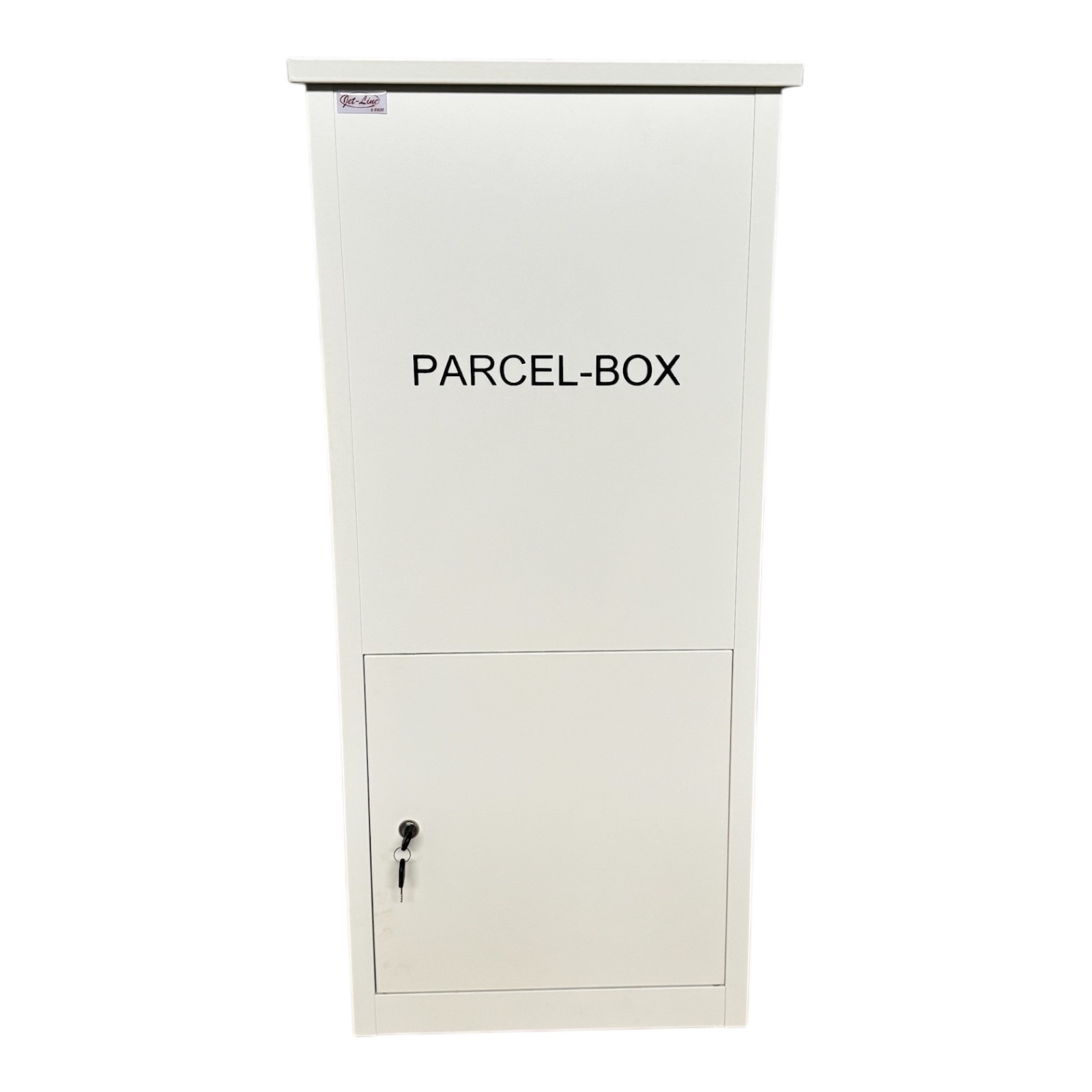 Jet-Line® | Paketbox |Paketablage Briefbox weiß mit Paketfach Gr.XX L | Metall 99,5x35x45,5