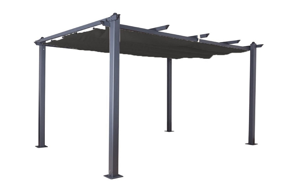 Gartenpavillon Luxor 4x3 m anthrazit
