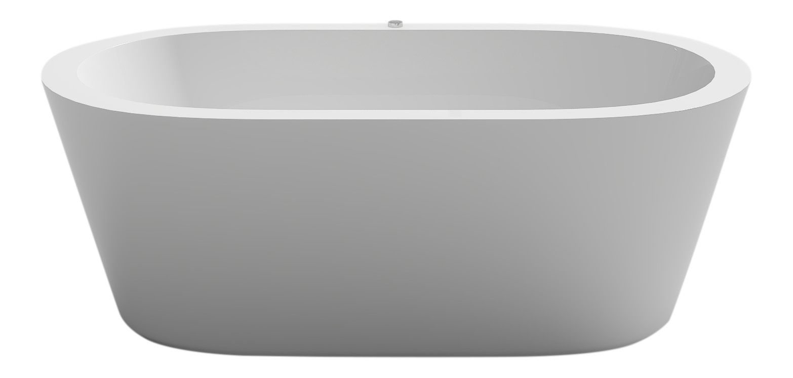 Whirlpool Badewanne LUCA weiss 170 x 80 cm