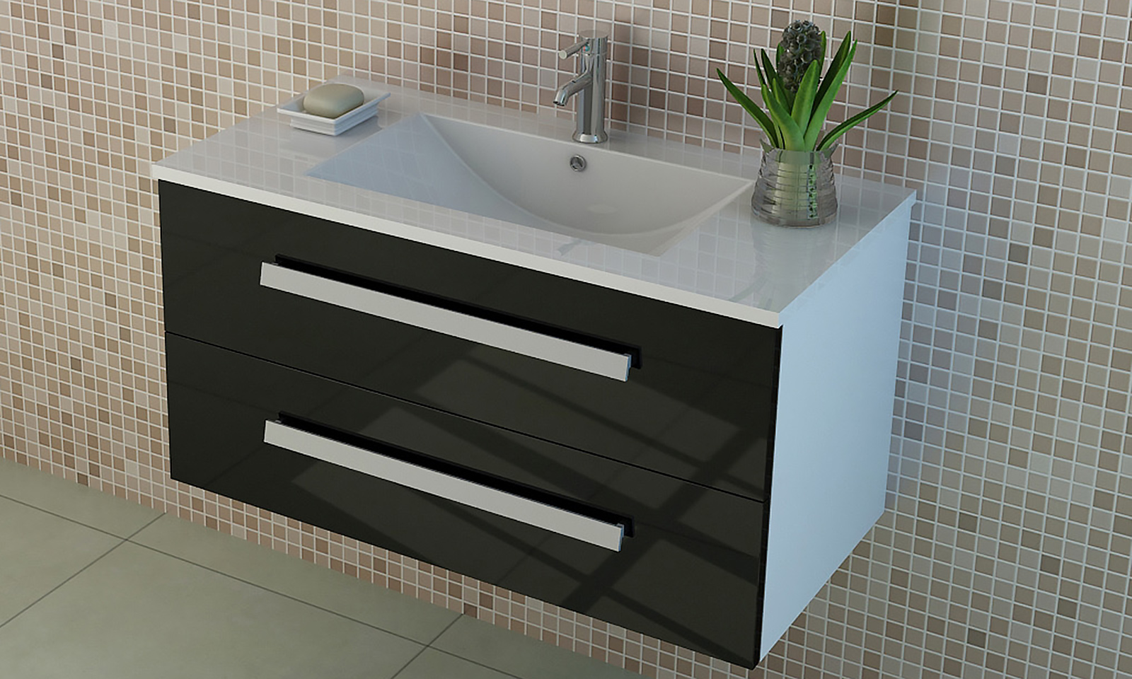 Bath vanity Set in black