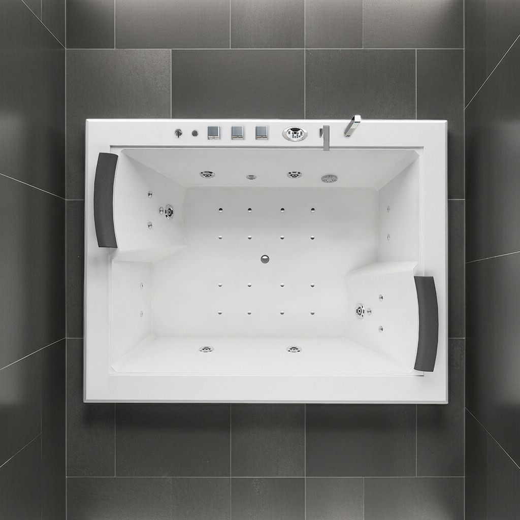 whirlpool, jacuzzi, Badewanne, weiße Wanne, Badewannenaufsatz