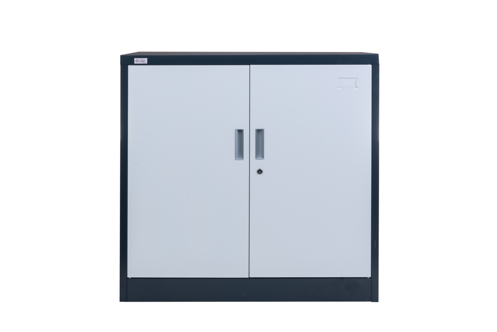 Steel Office Cabinet KIEW anthracite white  90x40x90cm