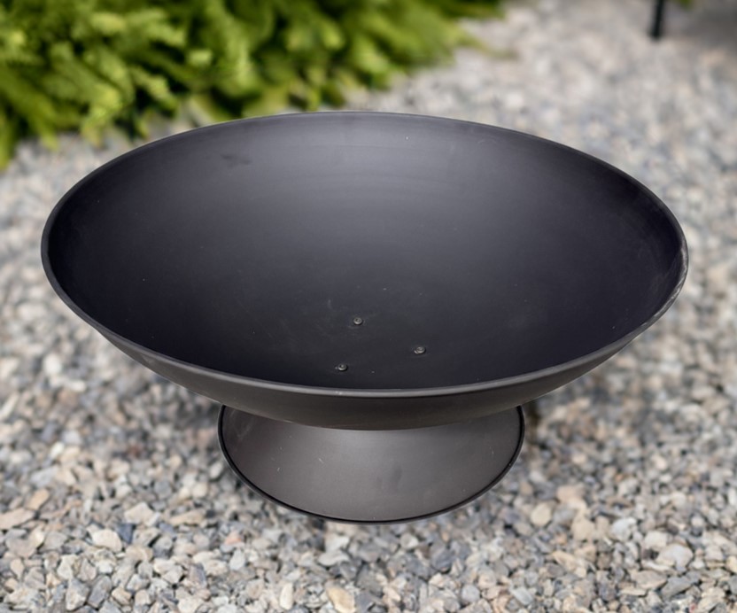 Feuerschale Indio schwarz 60 cm Garten Grill Outdoor Feuerstelle Feuerkorb