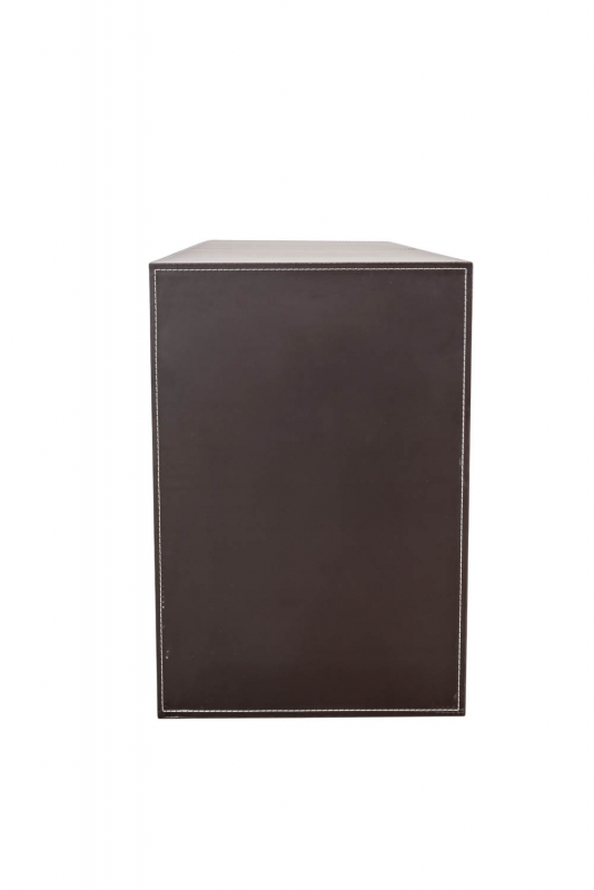 Jet-Line leatherette sideboard PADOVA, brown