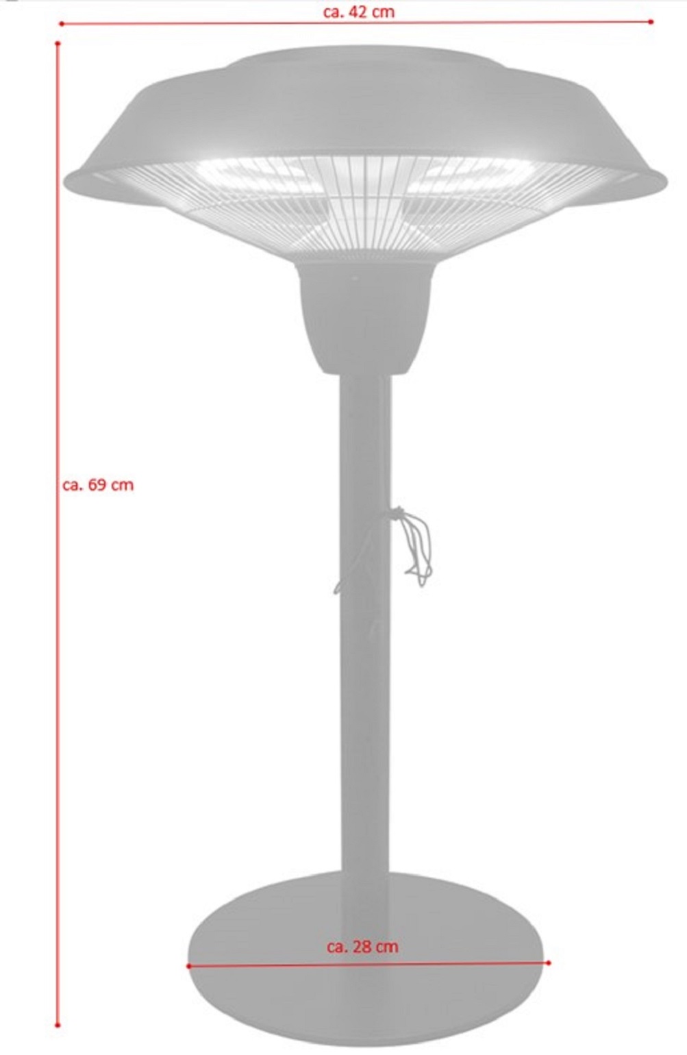 Elektrische Heizlampe POLLUX