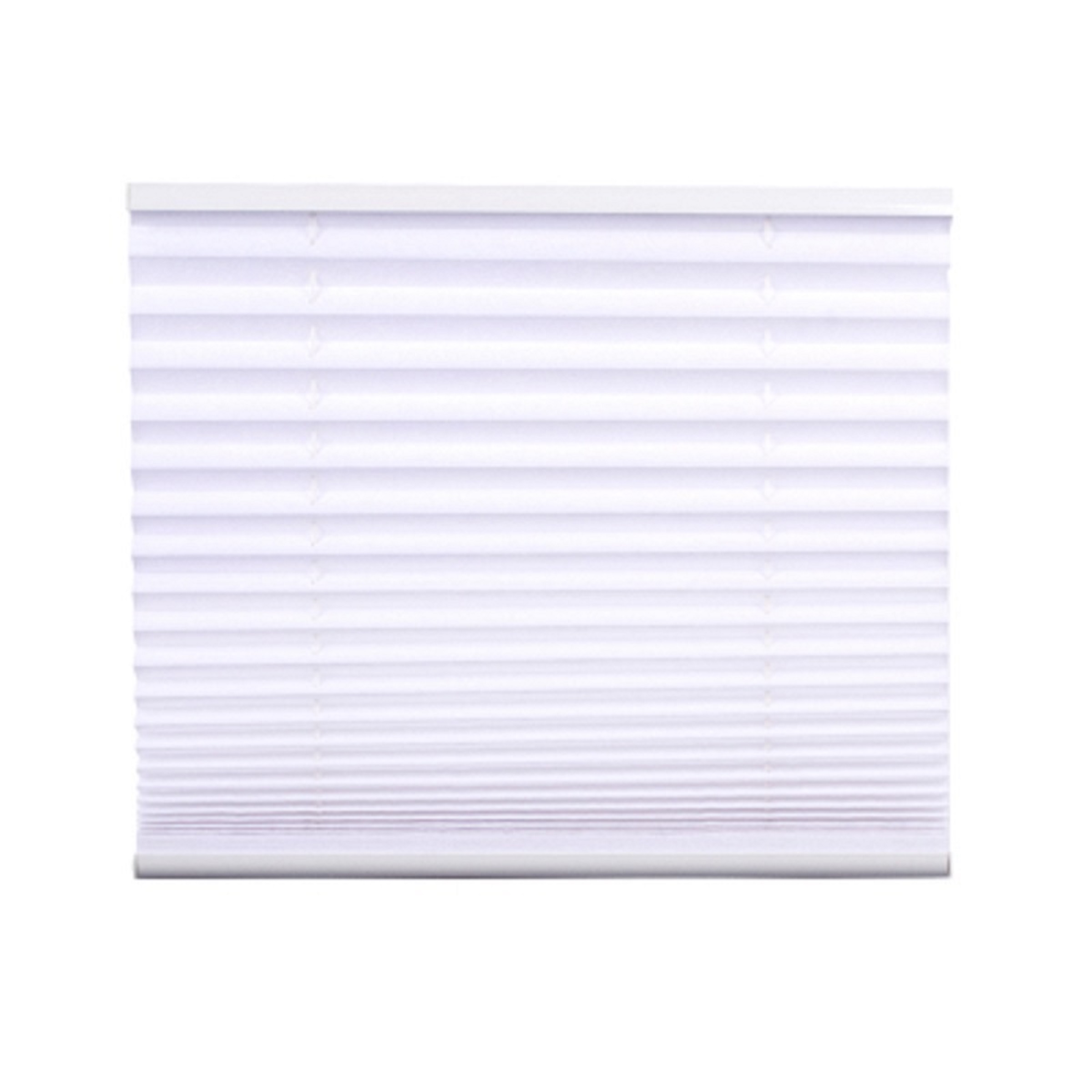 Pleated Blind, white 130 cm length x 45 cm width