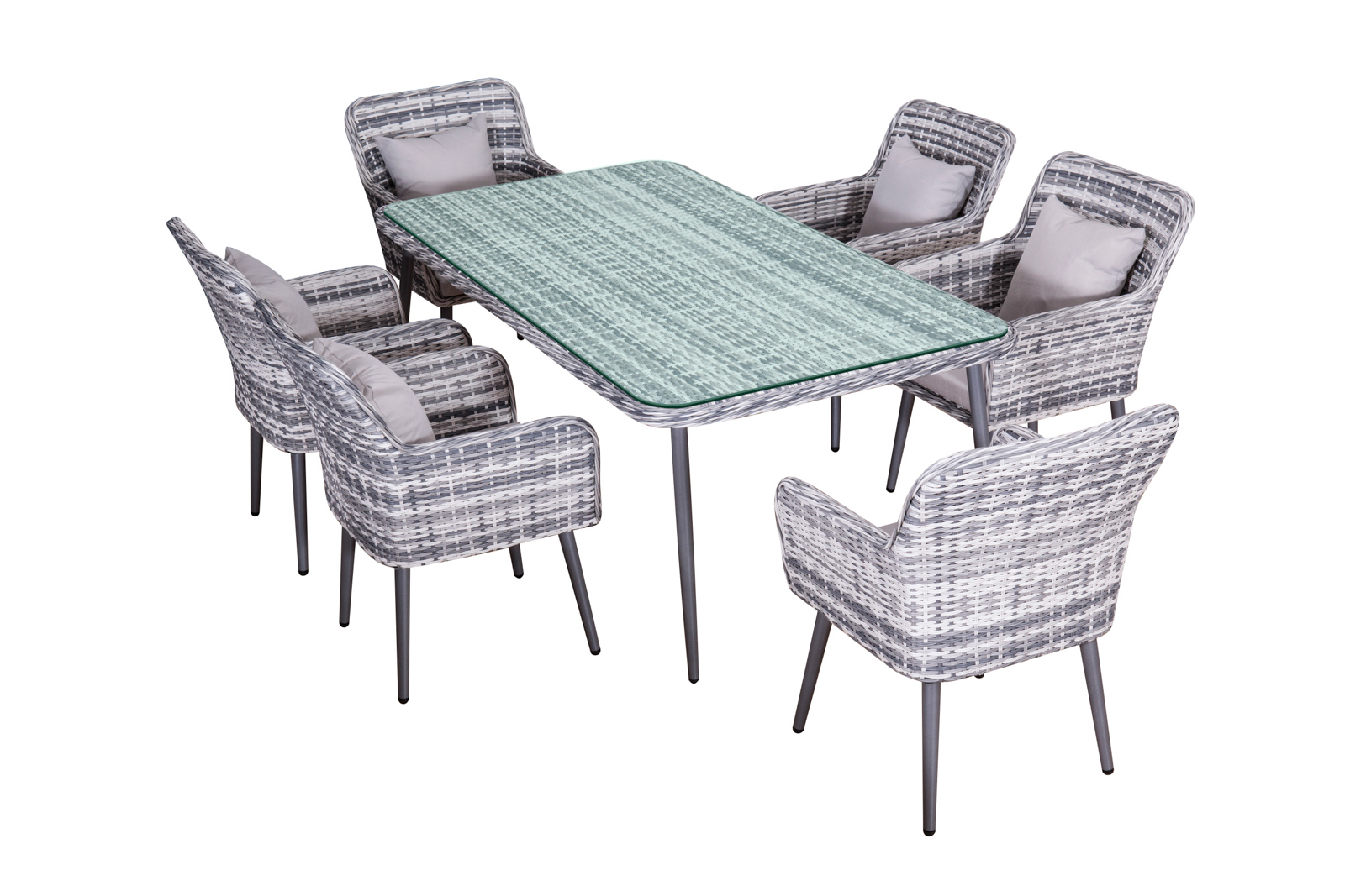 Dining Set 'Quito', gray