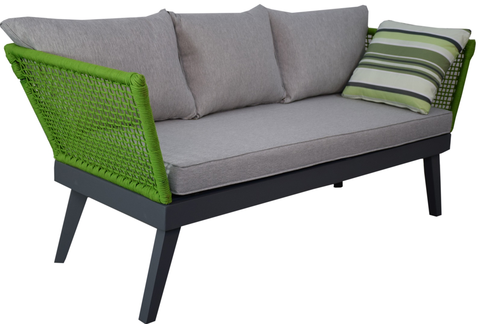 Gartenset Loungemöbel Cuba hochwertiges Gartenset Grün – Wetterfest & Stilvoll
