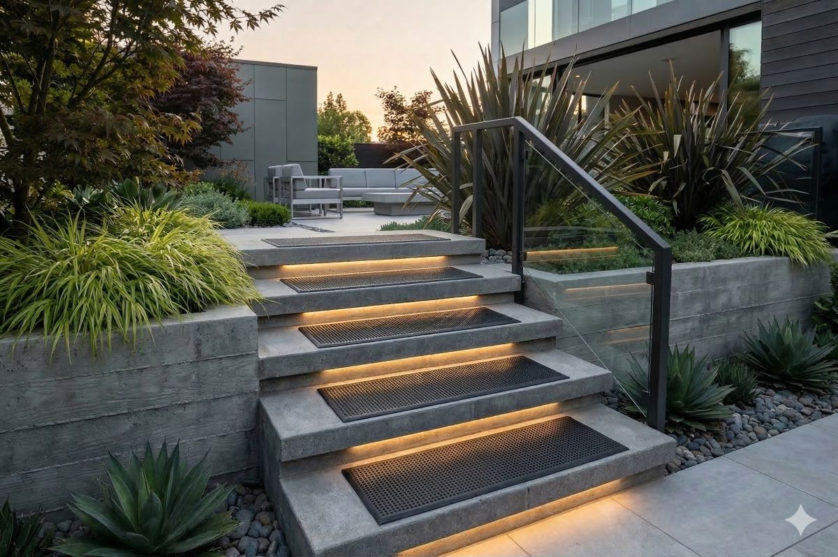 Stufenmatten STAIRS 5er-Set Außenbereiche Treppenmatten