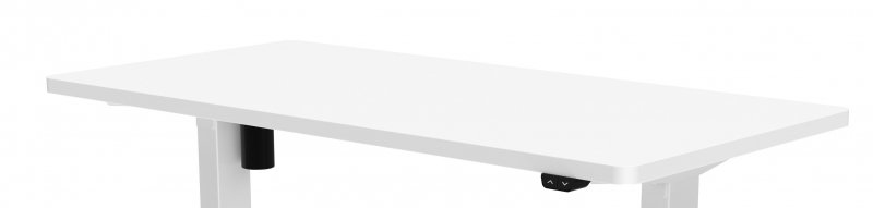 Height-adjustable desk (base + tabletop), white