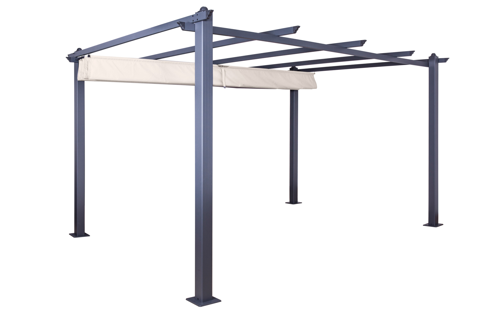 Jet-Line Pavilion Gazebo "Kairo" 3 x 3 m, anthracite-beige