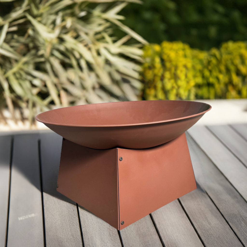 Feuerstelle Pueblo 57x33cm Garten Rostoptik Terrasse Ofen Grill Feuerschale Feuerkorb