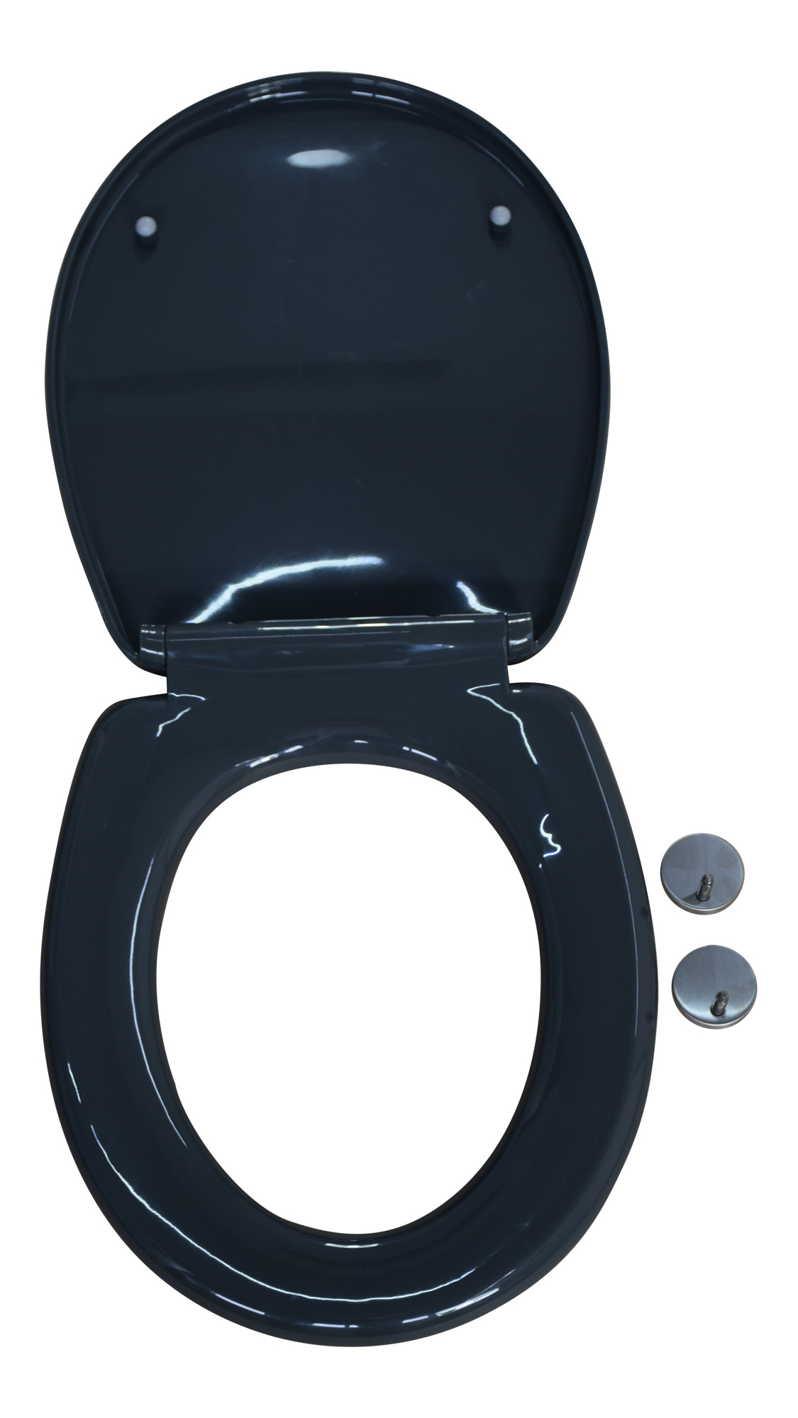 WC Sitz Deckel Toilettensitz Softclose anthrazit Bad Click Toilettendecke