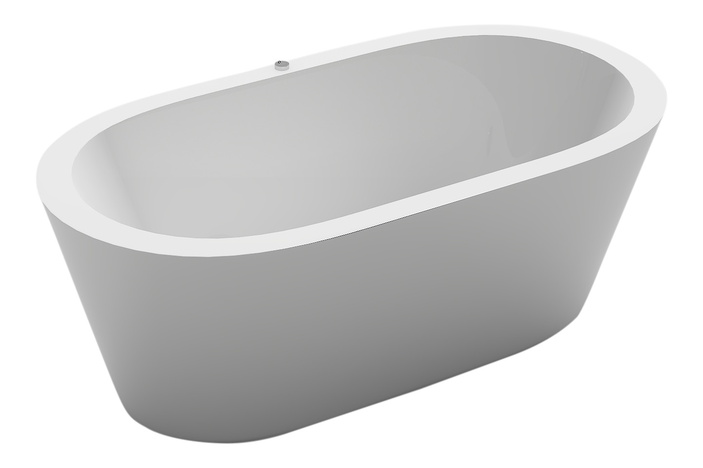 Whirlpool Badewanne LUCA weiss 170 x 80 cm
