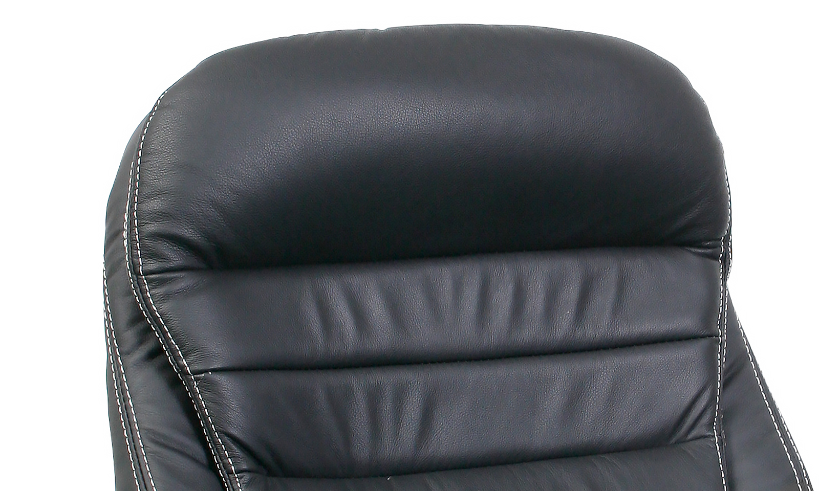 Jet-Line Büro Konferenzstuhl Stuhl Bergamo schwarz Echtleder Freischwinger