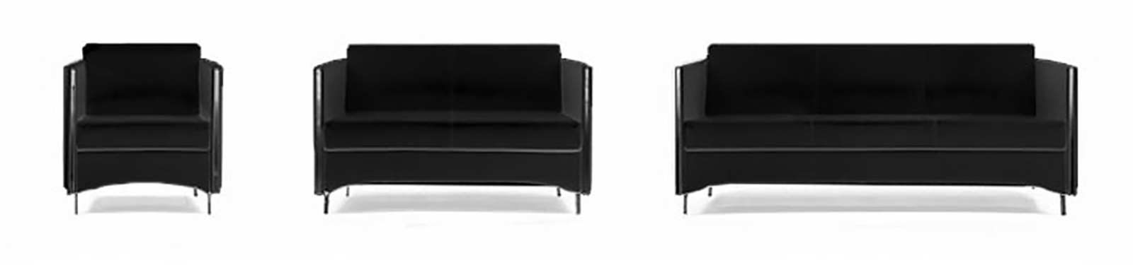 Lounge-Sofa "Sidney", black
