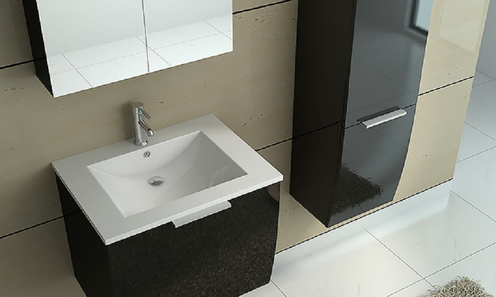 Bath furniture "Rorschach" in black