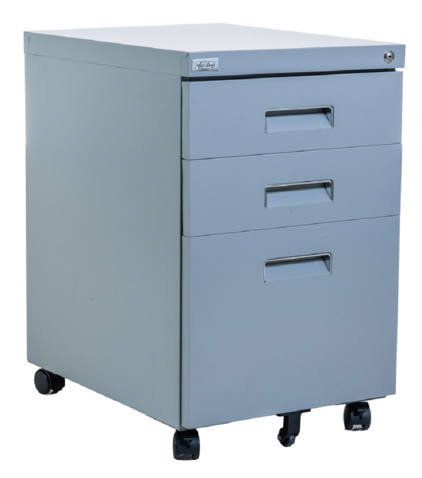 Jet Line PAUL Office Roller Container gray knock down
