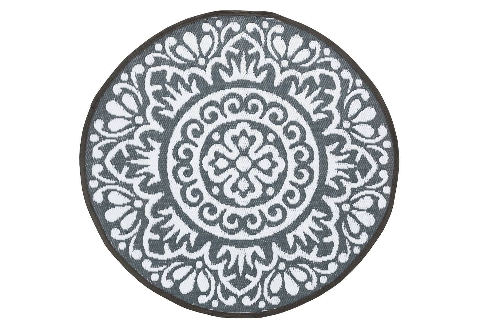 Garten Outdoor Teppich Rondo dunkelgrau rund 120 cm von Jet-Line