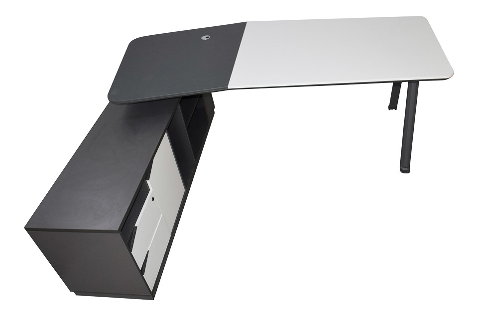 Office-Desk "Carolina", white-anthracite