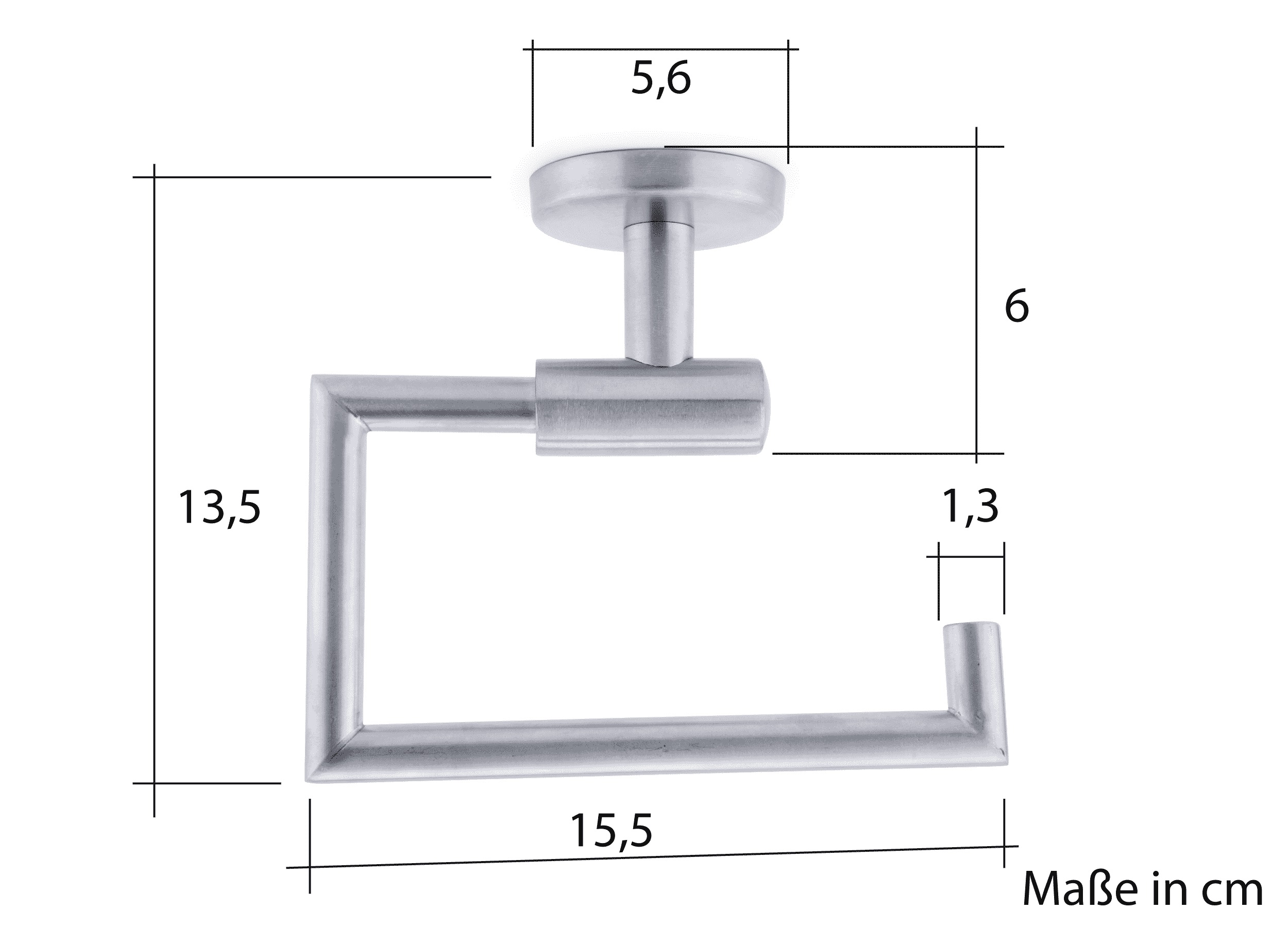 Toilet Paper Holder, brushed stainless steel