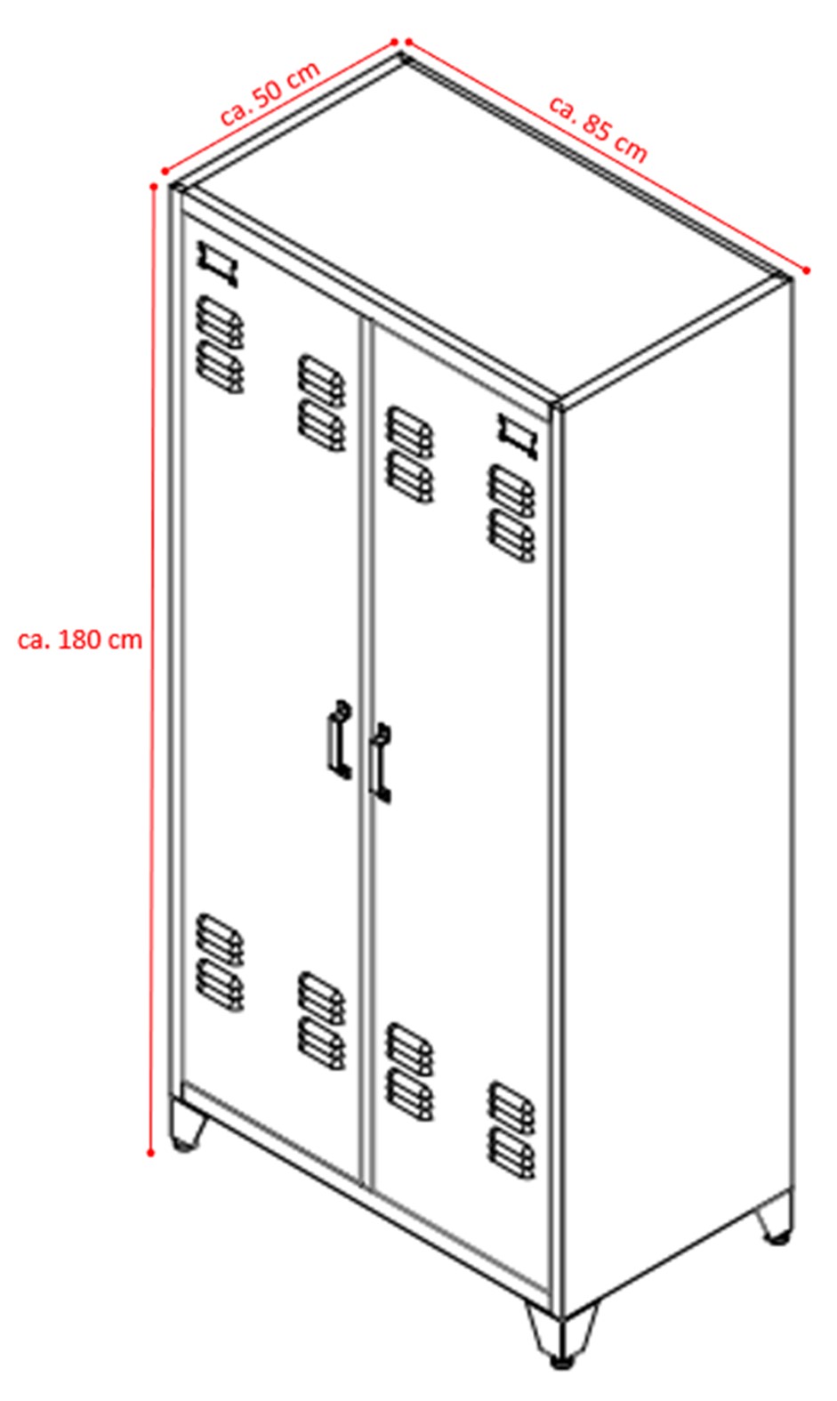 Steel Office-Cabinet ODESSA anthracite/dark-gray locker