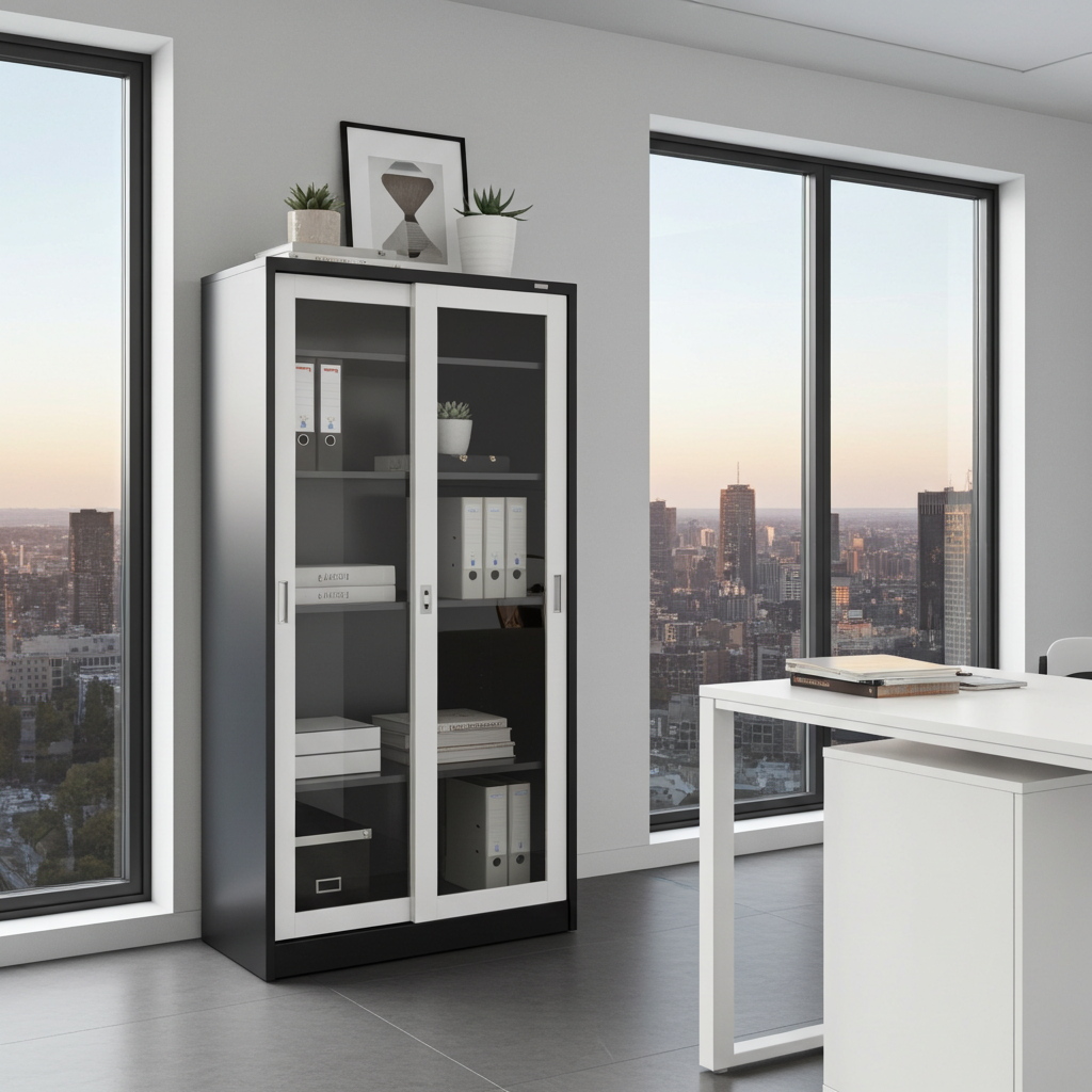 Aktenschrank St. Petersburg dunkelgrau-weiss