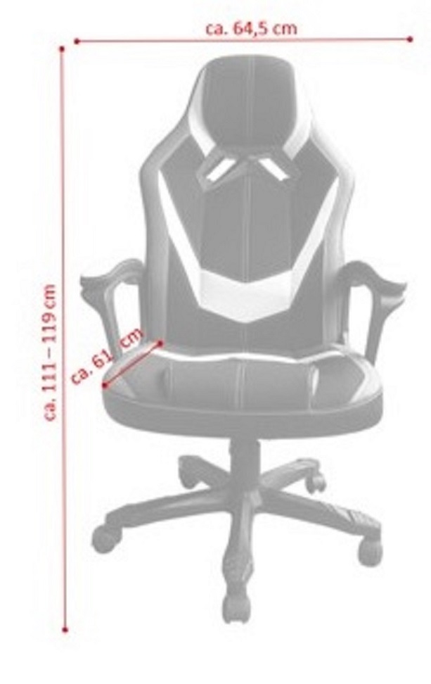 Jet-Line Office-Chair TREVISO, black-white