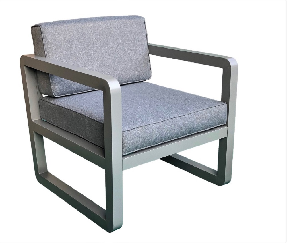 Gartenlounge Gartenmöbel Lounge Garten-Set  Delfi grau UV bestädig