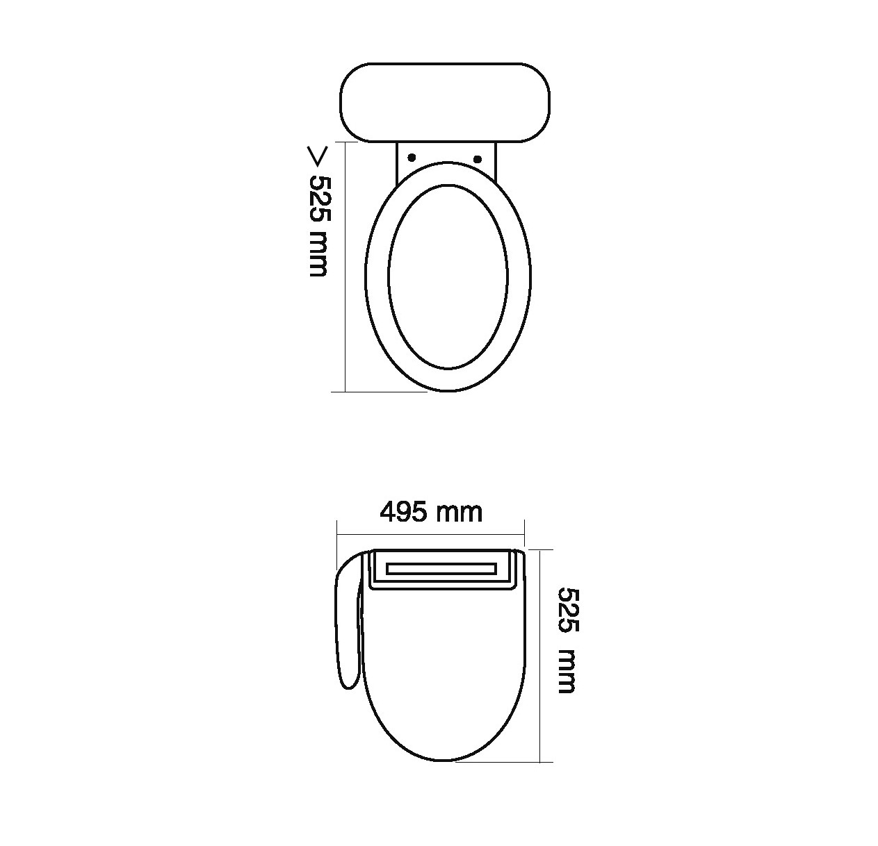 Bidet WC Dusche mit Sitzheizung Föhn Warmwasser Absenkautomatik WC Deckel Bad Badezimmer WC Sitz