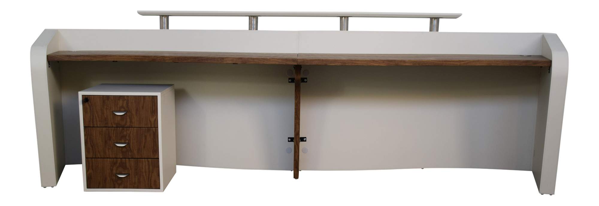 Büro Empfangstheke Büromöbel 3,36 m  Reutlingen XXL weiß Jet-Line für 2 Personen