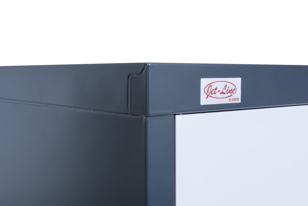 Steel Office Cabinet KIEW anthracite red  90x40x90cm