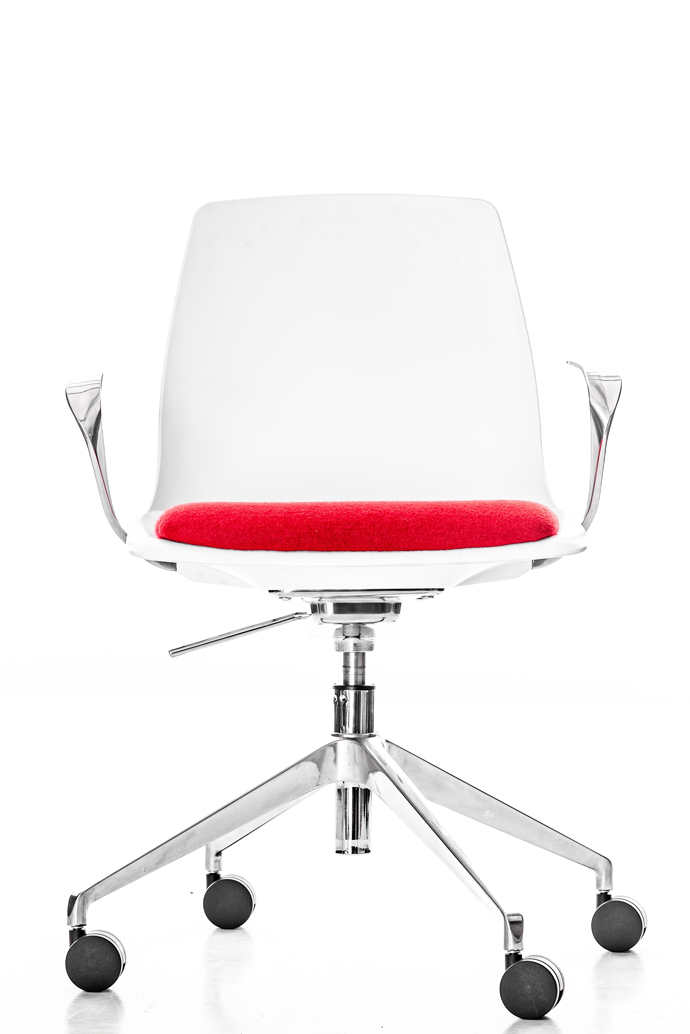 Jet-Line Office-Chair CHARLOTTE, white-red