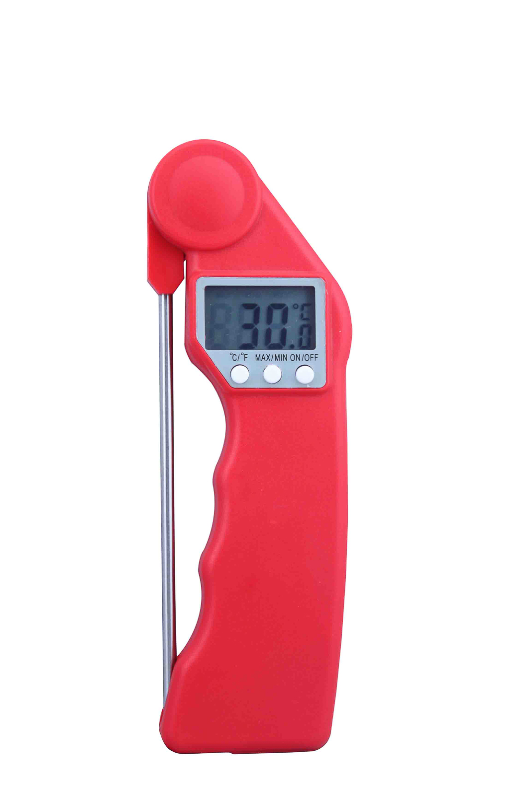 Digitales Fleischthermometer rot Wasserabweisend