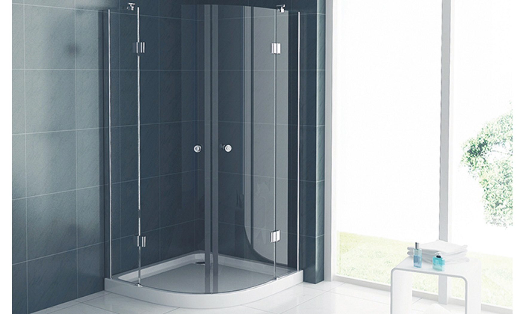 Glass shower Medina 1000 x 1000 mm