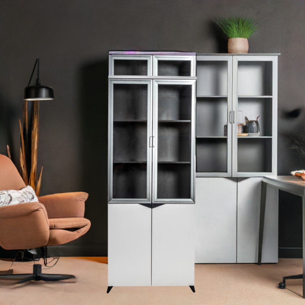 Büromöbel Aktenschrank für Ihr Büro Carlo schwarz weiss