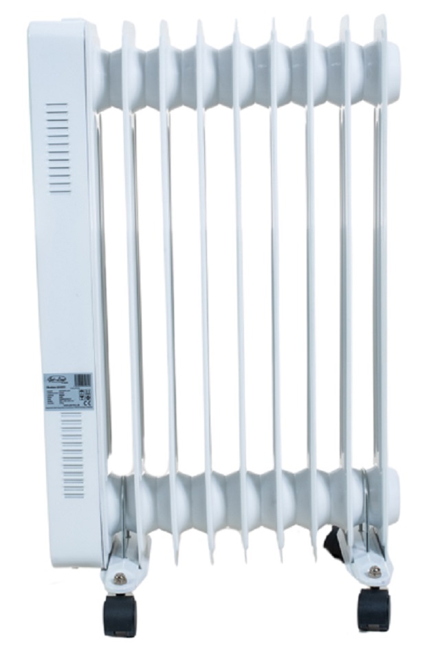 Radiateur d'huile Radiateur sur roulettes chauffage appoint Lissabon blanc 2000 W